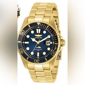 Invicta Gold and Navy Watch # 49699